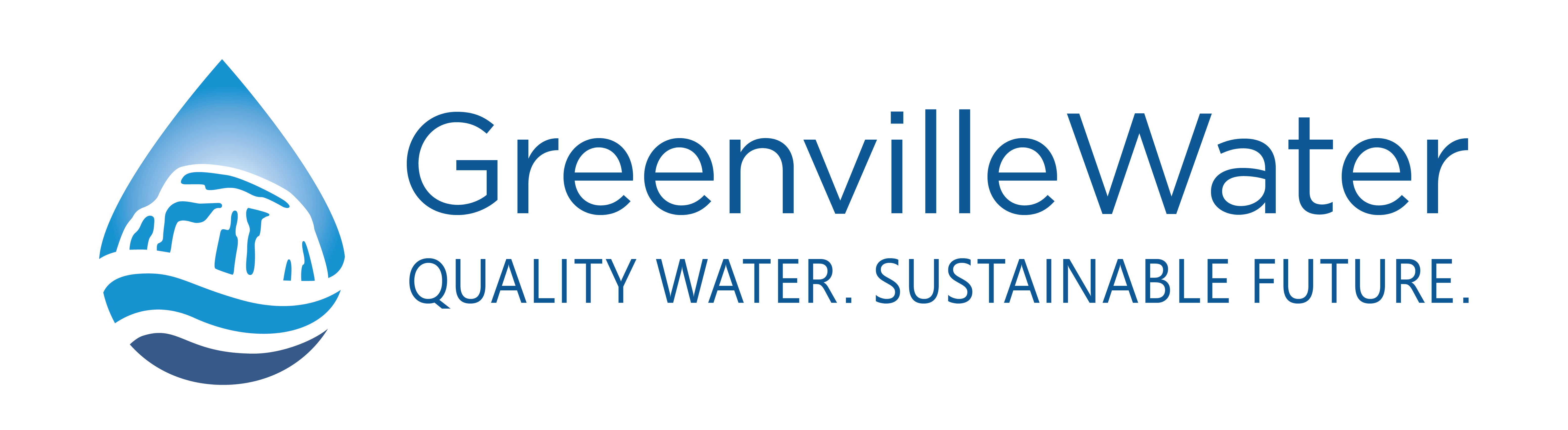 Greenville Water Logo With Tagline Color 01